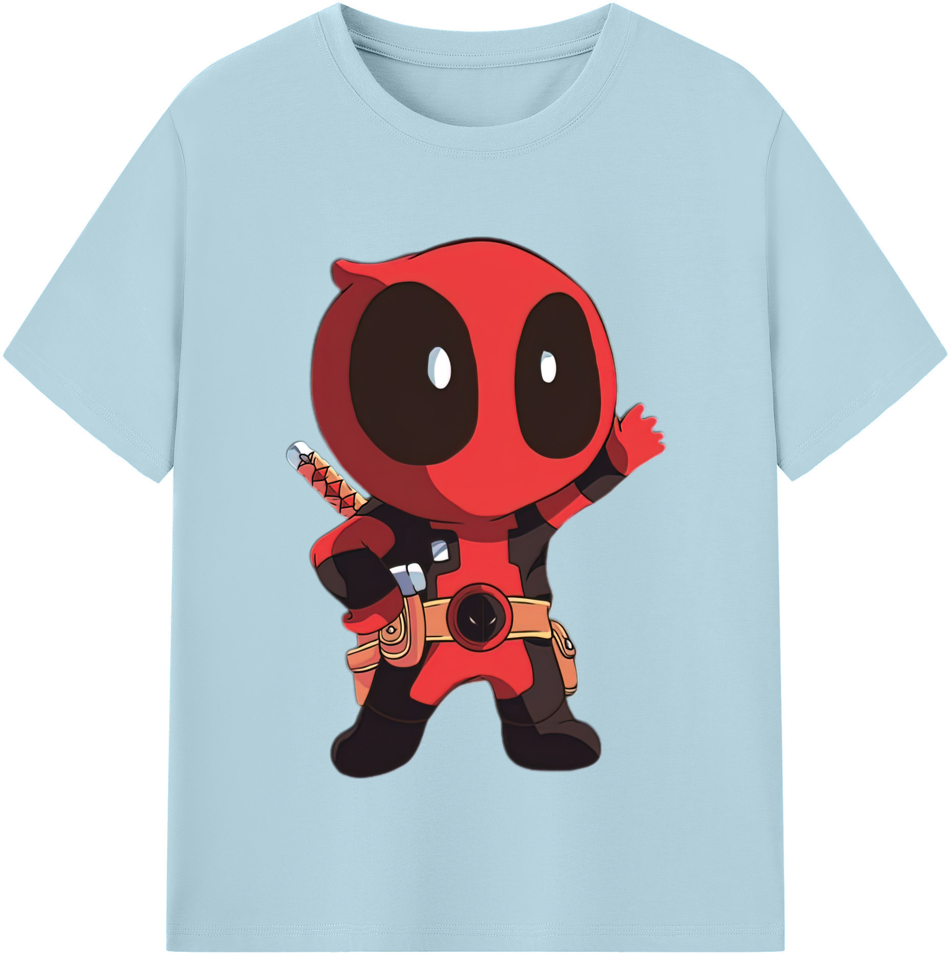 （画像用） Deadpool デッドプール 綿100％半袖Tシャツ（フロントプリント）